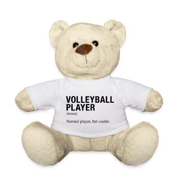 JOUEUR DE VOLLEYBALL Jeu de volleyball - Nounours - blanc - Devant