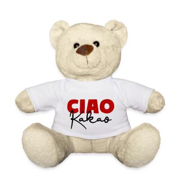 Ciao Kakao Tschüss Tschau Bye - Teddy - Weiß - Vorne