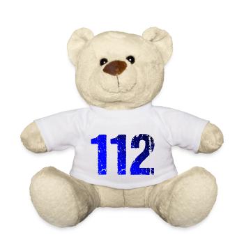 112 Sauvetage d’urgence à la lumière bleue - Nounours - blanc - Devant