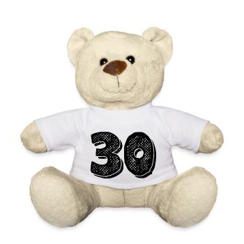 Numéro 30- 30ème anniversaire - Nounours - blanc - Devant