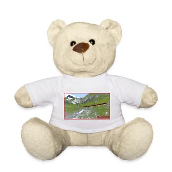 Graubünden Bergzug im Grünen - Teddy - Weiß - Vorne