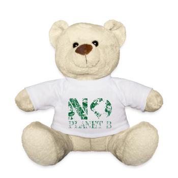 no planet B green - Teddy - Weiß - Vorne