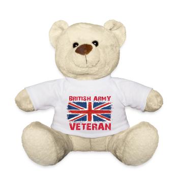Vétéran de l’armée britannique - Nounours - blanc - Devant