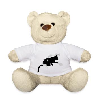 Beaucoup de chatons Mama Cat - Nounours - blanc - Devant