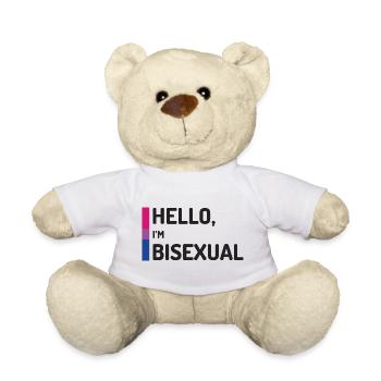 Hallo, ich bin bisexuell - Teddy - Weiß - Vorne