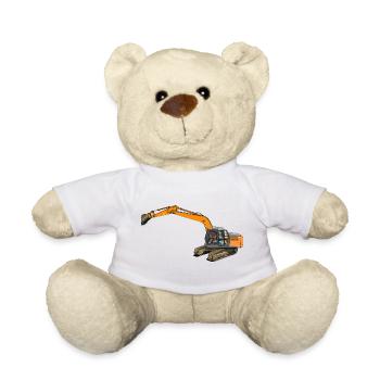 Löffelbagger greift ein - Teddy - Weiß - Vorne