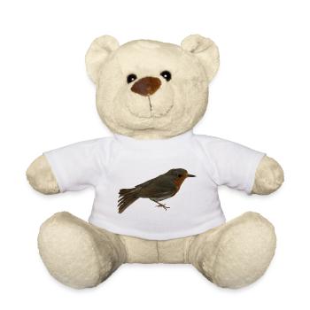 Robin - Teddy Bear - white - Front