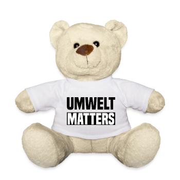 Umwelt Matters Klimawandel - Teddy - Weiß - Vorne