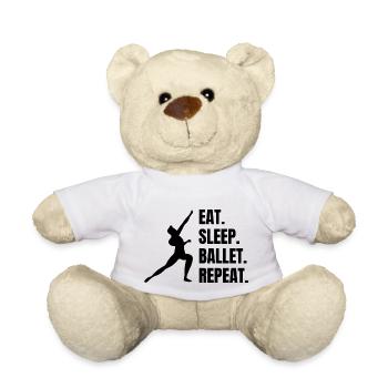 Ballett Tänzerin Tanzkurs Geschenk Tanz Ballerina - Teddy - Weiß - Vorne