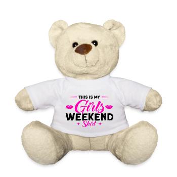 Demoiselle d’honneur Filles Soirée Party Ladies Cadeau - Nounours - blanc - Devant