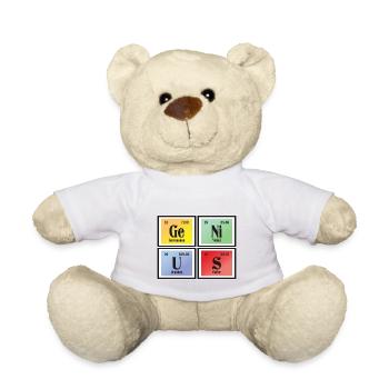 Genius | Periodic Table of Elements - Teddy Bear - white - Front