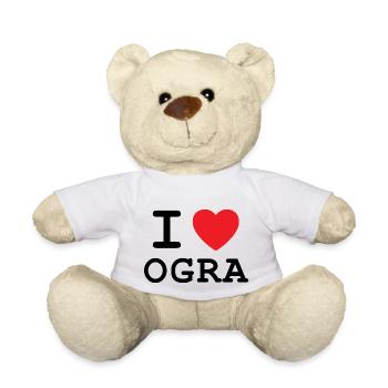 I Love OGRA - Ich liebe Ober-Grafendorf - Teddy - Weiß - Vorne