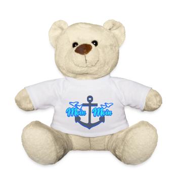 Moin Moin I Begrüßung - Teddy - Weiß - Vorne