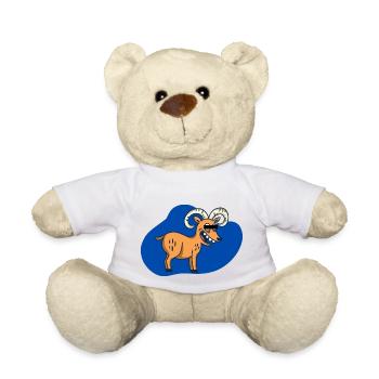Cartoon Bock - Teddy Bear - white - Front