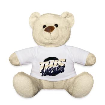 humour cool alien aimant la zone des enfants51 - Nounours - blanc - Devant