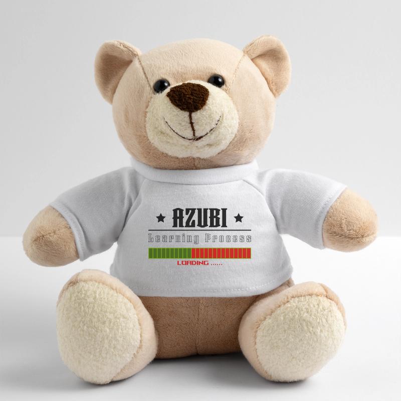 AZUBI learning process loading white tshirt Teddy