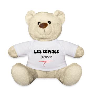 Girlfriends first - Teddy Bear - white - Front