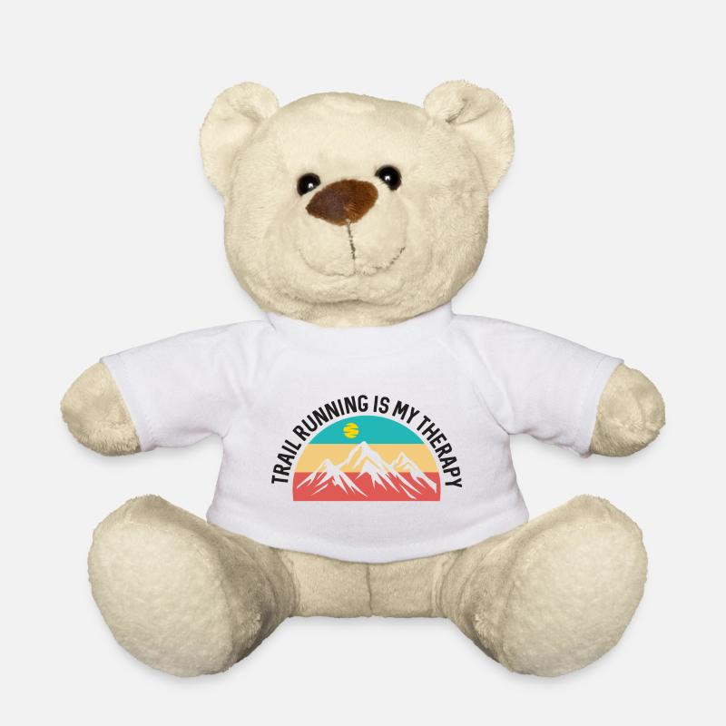 Trailrunning ist meine Therapie - Teddy - Weiß