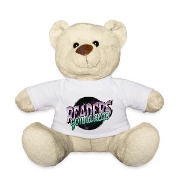 book children happy book lover humor quotes - Teddy Bear - white - Front
