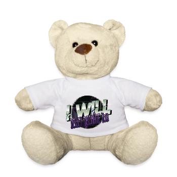 funny i love books birthday books and cats love - Teddy Bear - white - Front