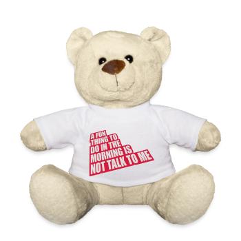 not talk to me - Teddy - Weiß - Vorne