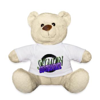 Christmas Christmas Tree Bodybuilding awkward joke - Teddy Bear - white - Front