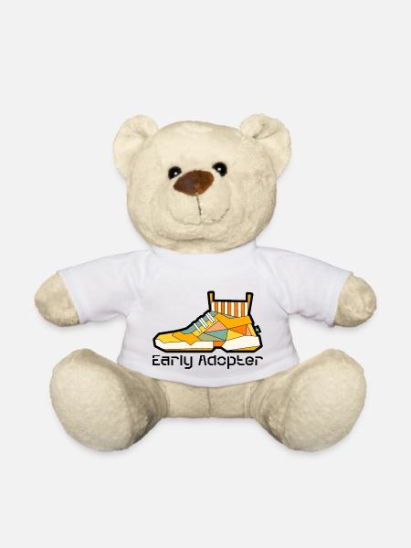 Shoe 8 - Teddy Bear - white