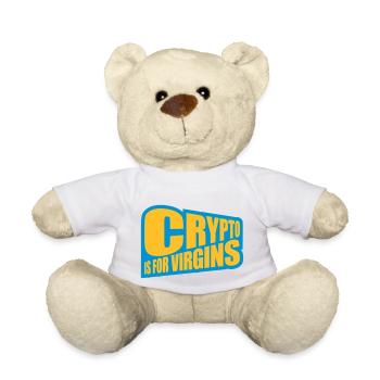 crypto is for virgins - Teddy Bear - white - Front