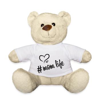 hashtag mom life black - Teddy - Weiß - Vorne