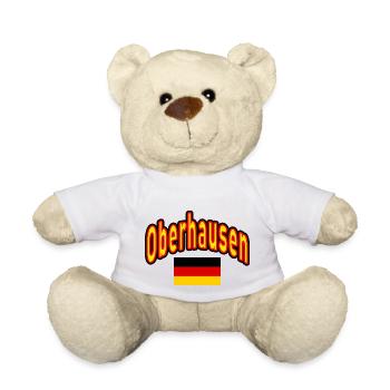 Oberhausen drapeau de l’Allemagne - Nounours - blanc - Devant