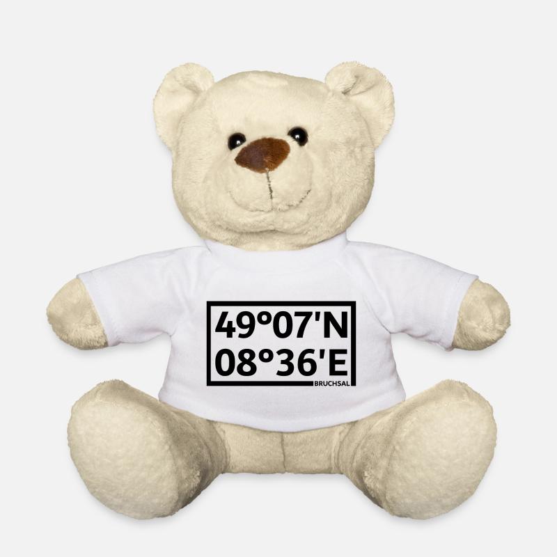 Bruchsal coordinates - Teddy Bear - white