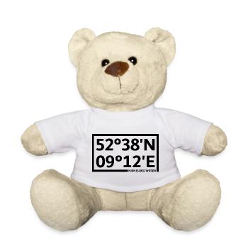 Nienburg/Weser Koordinaten - Teddy - Weiß - Vorne