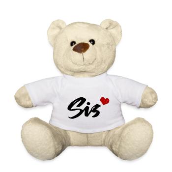 Soeur Coeur de Si Frères et sœurs Sœur - Nounours - blanc - Devant