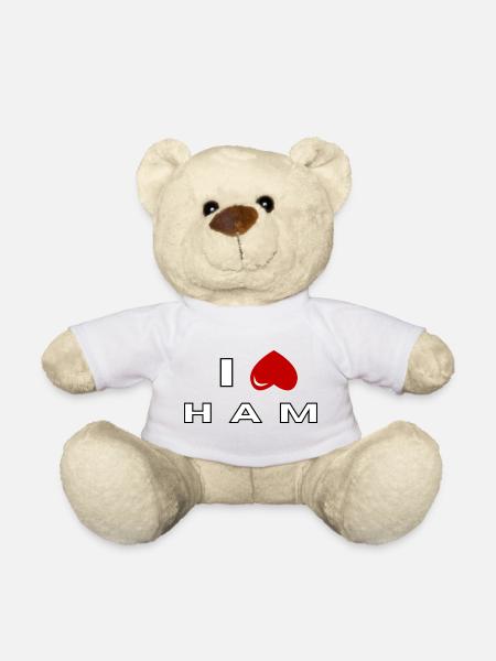 Ich hasse Schinken - Teddy - Weiß