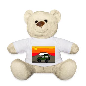 Tout-terrain en Afrique - Nounours - blanc - Devant