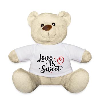 L’amour est doux - Nounours - blanc - Devant