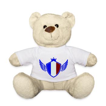 Armoiries de la France - Nounours - blanc - Devant