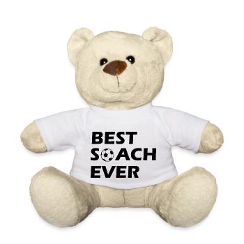 Fußball Soccer - Teddy Bear - white - Front