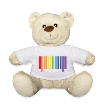 Fierté LGBTQ+ - Nounours - blanc - Devant