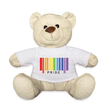 Fierté LGBTQ+ - Nounours - blanc - Devant