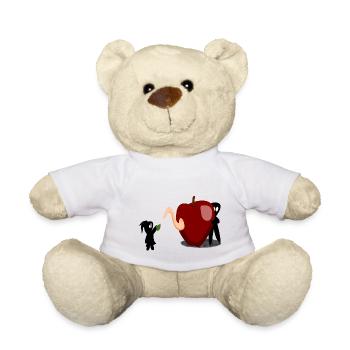 Apple ink stains - Teddy Bear - white - Front