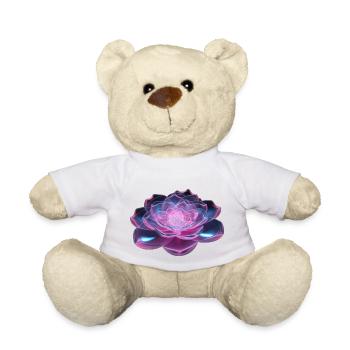 Fleur 3D - Nounours - blanc - Devant
