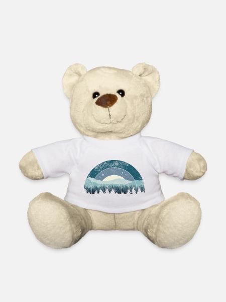 Blue Arc Forest Landschaft - Teddy - Weiß