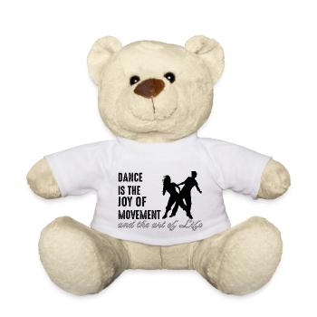 Dancing Dance Music - Teddy Bear - white - Front