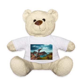 hugadino, Pterodactyl, süßer Dinosaurier, Dino - Teddy - Weiß - Vorne