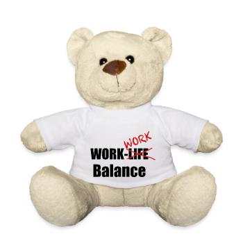 Work-work balance - Teddy Bear - white - Front