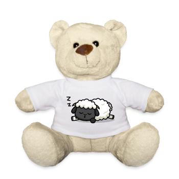Sleeping lamb - Teddy Bear - white - Front