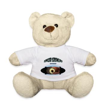 Skateboard Creature Monster Sport Finger Gremlin - Teddy Bear - white - Front