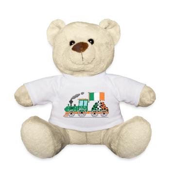 Ireland Flag Football Railway - Teddy Bear - white - Front