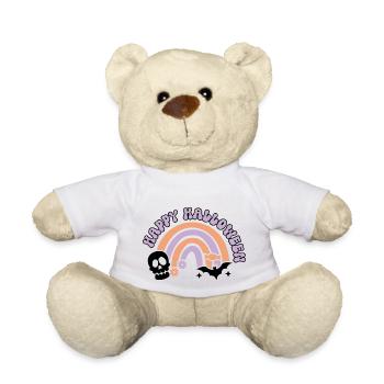 Happy Halloween arc en ciel - Nounours - blanc - Devant